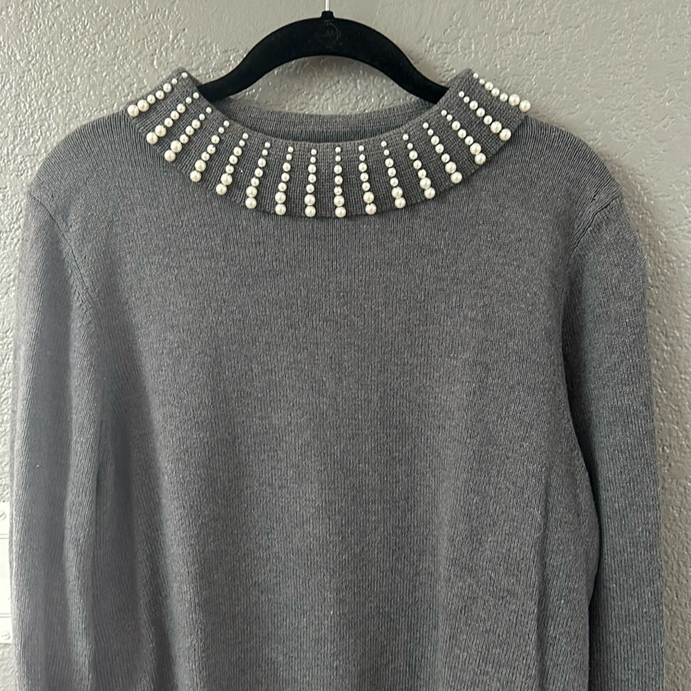 Pearl Collared Sweater